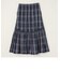 quaranciel:〈洗濯機可能〉チェック タフタ スカート