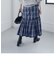 quaranciel:〈洗濯機可能〉チェック タフタ スカート