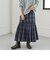 quaranciel:〈洗濯機可能〉チェック タフタ スカート