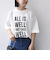 【SHIPS別注】81BRANCA:5分袖 ロゴ TEE 24SS