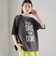 【SHIPS別注】81BRANCA:5分袖 ロゴ TEE 24SS