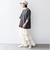 【SHIPS別注】81BRANCA:5分袖 ロゴ TEE 24SS