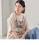 【SHIPS別注】81BRANCA:5分袖 ロゴ TEE 24SS