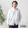 SHIPS any: ストライプ / ソリッド リラックス バンドカラー シャツ 25AW◇