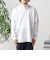 SHIPS any: ストライプ / ソリッド リラックス バンドカラー シャツ 25AW◇