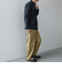 SHIPS any: ストライプ / ソリッド リラックス バンドカラー シャツ 25AW◇