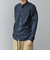 SHIPS any: ストライプ / ソリッド リラックス バンドカラー シャツ 25AW◇