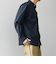 SHIPS any: ストライプ / ソリッド リラックス バンドカラー シャツ 25AW◇