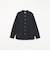 SHIPS any: ストライプ / ソリッド リラックス バンドカラー シャツ 25AW◇