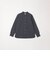 SHIPS any:〈洗濯機可能〉ストライプ / ソリッド リラックス バンドカラー シャツ 26AW◆