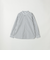 SHIPS any: ストライプ / ソリッド リラックス バンドカラー シャツ 25AW◇