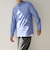 SHIPS any: ストライプ / ソリッド リラックス バンドカラー シャツ 25AW◇