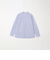 SHIPS any: ストライプ / ソリッド リラックス バンドカラー シャツ 25AW◇