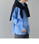 SHIPS any: ストライプ / ソリッド リラックス バンドカラー シャツ 25AW◇