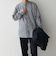 SHIPS any: ストライプ / ソリッド リラックス バンドカラー シャツ 25AW◇