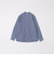 SHIPS any: ストライプ / ソリッド リラックス バンドカラー シャツ 25AW◇