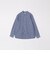 SHIPS any:〈洗濯機可能〉ストライプ / ソリッド リラックス バンドカラー シャツ 26AW◆