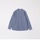 SHIPS any:〈洗濯機可能〉ストライプ / ソリッド リラックス バンドカラー シャツ 26AW◆