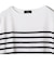 SHIPS Primary Navy Label:〈手洗い可能〉スヴィン ボーダー ボートネック ニット