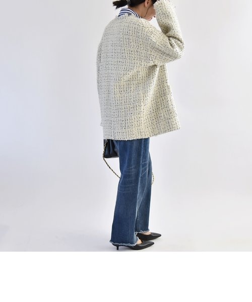 quaranciel SHIPS ファンシー ツイード ノーカラー ジャケット 楽天市場】【SALE／30%OFF】quaranciel: ファンシー ツイード