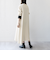【WEB限定】SHIPS any:〈洗濯機可能〉ダブルクロス Aライン シャツワンピース［NAVY BLUE］