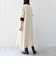 【WEB限定】SHIPS any:〈洗濯機可能〉ダブルクロス Aライン シャツワンピース［NAVY BLUE］