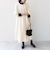 【WEB限定】SHIPS any:〈洗濯機可能〉ダブルクロス Aライン シャツワンピース［NAVY BLUE］