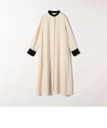 一部予約》SHIPS any: ダブルクロス Aライン シャツワンピース［NAVY 