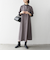 【WEB限定】SHIPS any:〈洗濯機可能〉ダブルクロス Aライン シャツワンピース［NAVY BLUE］