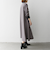 【WEB限定】SHIPS any:〈洗濯機可能〉ダブルクロス Aライン シャツワンピース［NAVY BLUE］