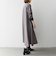 【WEB限定】SHIPS any:〈洗濯機可能〉ダブルクロス Aライン シャツワンピース［NAVY BLUE］