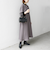 【WEB限定】SHIPS any:〈洗濯機可能〉ダブルクロス Aライン シャツワンピース［NAVY BLUE］