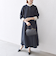 【WEB限定】SHIPS any:〈洗濯機可能〉ダブルクロス Aライン シャツワンピース［NAVY BLUE］