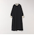 【WEB限定】SHIPS any:〈洗濯機可能〉ダブルクロス Aライン シャツワンピース［NAVY BLUE］