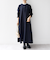 《一部追加予約》【WEB限定】SHIPS any:〈洗濯機可能〉ダブルクロス Aライン シャツワンピース［NAVY BLUE］