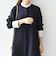 《一部予約》SHIPS any: ダブルクロス Aライン シャツワンピース［NAVY BLUE］