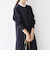 《一部予約》SHIPS any: ダブルクロス Aライン シャツワンピース［NAVY BLUE］