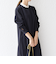 《一部予約》SHIPS any: ダブルクロス Aライン シャツワンピース［NAVY BLUE］