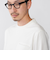 【WEB限定】SHIPS: テレワーク ビズ ガスコットン クルーネック ポケットTシャツ（ロンT）