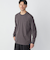 【WEB限定】SHIPS: テレワーク ビズ ガスコットン クルーネック ポケットTシャツ（ロンT）