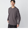 【WEB限定】SHIPS: テレワーク ビズ ガスコットン クルーネック ポケットTシャツ（ロンT）