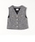 SHIPS any:〈手洗い可能〉シャイン ツイード コンパクト ベスト