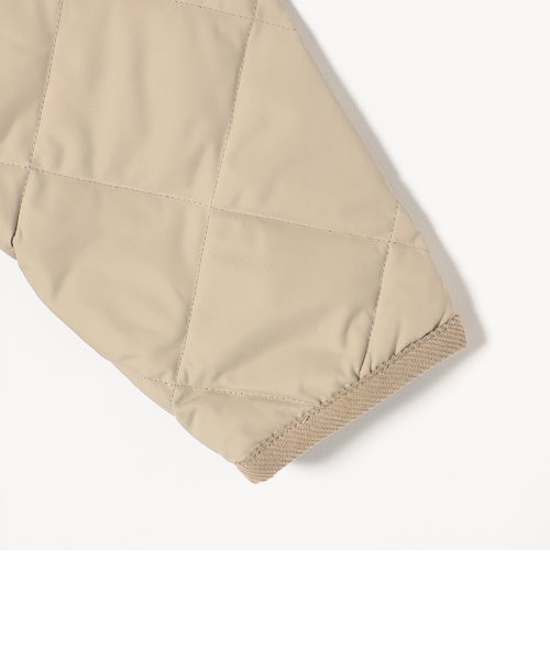 SHIPS any 別注　TAION ノーカラーキルティングコート SHIPS any別注】TAION:〈手洗い可能〉パイピング ノーカラー