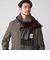 【SHIPS別注】PIACENZA: シルク カシミヤ リバーシブル マフラー