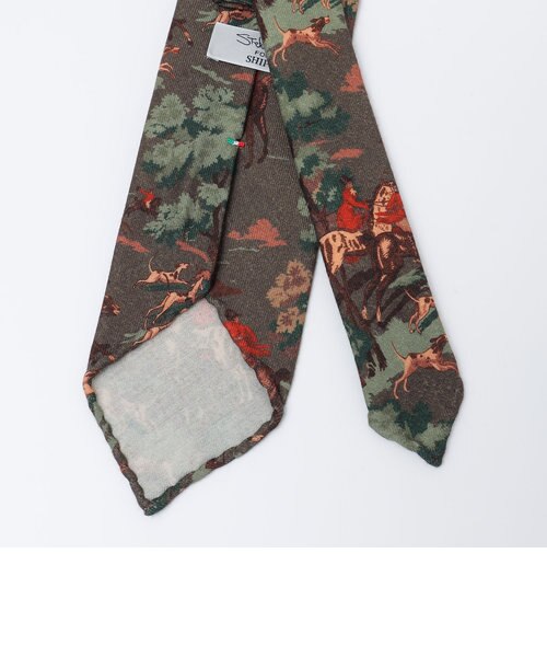 SHIPS別注】Stefano cau: ウール プリント オルターナティブ ネクタイ