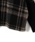 〈手洗い可能〉袖 リブ 切り替え チェック ショート 羽織 ◇
