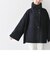 SHIPS any: リバー スタンドカラー ポンチョ ショート コート