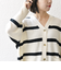 SHIPS any: AQUA カシミヤ ミックス Vネック ニット カーディガン