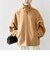 SHIPS any: スタンドカラー ウール ジップ ブルゾン