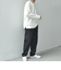 SHIPS any: パールワッフル フェイクレイヤード Tシャツ (ロンT)◇